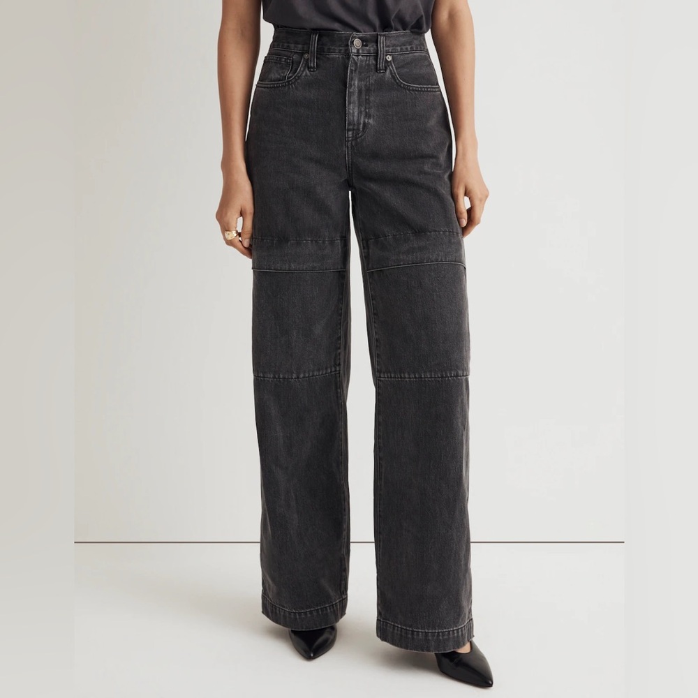 Madewell Superwide-Leg Jeans in Gunter Wash Size 24 NN455